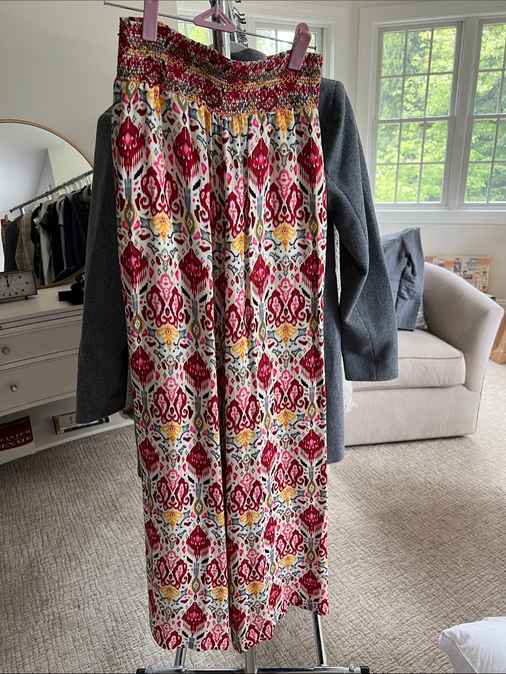 Alice + Olivia Red, Pink and Yellow Patterned
